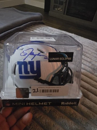 Lawrence Taylor New York Giants Lunar Eclipse Mini Helmet Signed Autographed