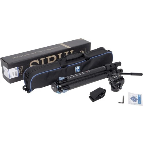 Sirui ST-224 Waterproof Carbon-Fiber Tripod Kit W/ VA-5 Fluid Head (ST-224+VA-5) - Image 2 of 4