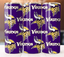 Minnesota Vikings NFL Football Tumbler 20oz Cup Mug Bottles Flask Thermos Custom