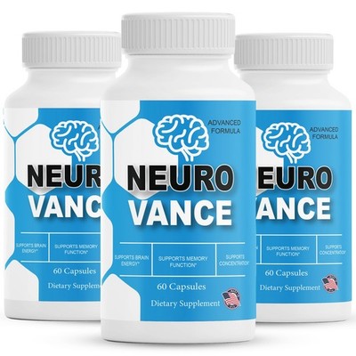 Neurovance Capsules, Neuro Vance Brain Function and Memory Support - 3 Pack