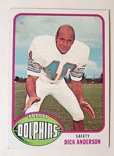 1976 Topps Football Card 335 Dick Anderson Miami Dolphins 