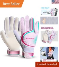 Soccer Goalie Gloves Goalkeeper Gloves for Kids Boys Girls Youth, Goalie Gl...