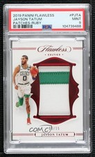 2019-20 Panini Flawless Ruby 9/15 Jayson Tatum #P-JTA PSA 9 MINT Patch 3d3