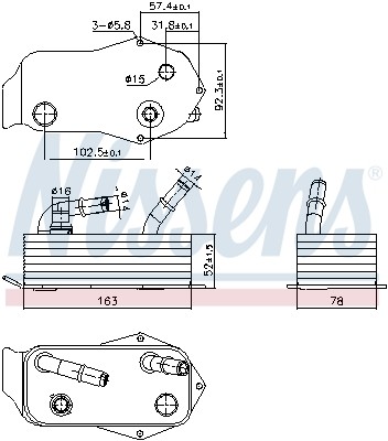 OIL COOLER AUTOMATIC TRANSMISSION 91353 FOR BMW X1/E84 Z4/Roadster/E89 A 3.0L - Picture 2 of 6