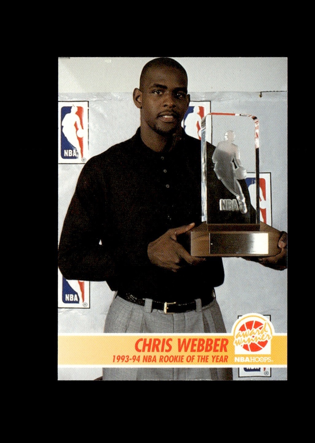Chris Webber 1994-95 NBA Hoops Rookie of the Year ROY Card #259
