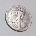 1944 D Walking Liberty Half Dollar,  90% Silver,  Circulated