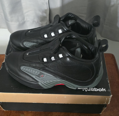 Reebok Answer IV 2017 Black Gray Red Low Top Basketball Sneaker Men V44961