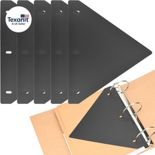 Full Page Flat Sheet Lifters Page Protectors for Letter Size 11 X 8.5, 3 Hole Bi