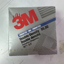 Imation 3M DS HD 3.5in Diskettes Formatted IBM Box of 10 NEW Sealed Old Stock 