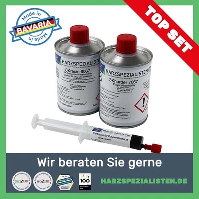 SKRESIN SET Polyurethan Gießharz schwarz für Modellbau 200 g weich (95 EUR/kg)