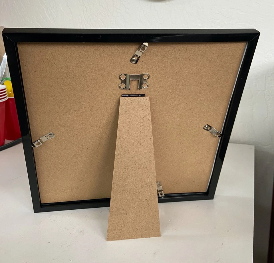 Butterfly wall art framed stunning home decor 11" x 11" handmade  - Image 2 of 3