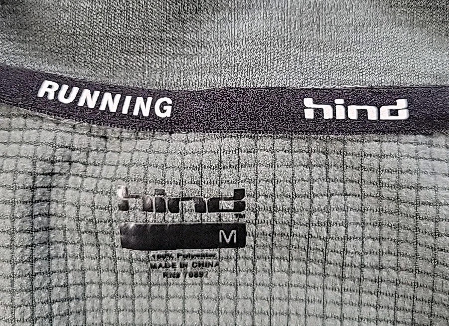 Sudadera para mujer Hind camisa top talla M 1/4 cremallera correr a rayas Foto 3 de 4