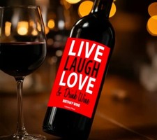 Alcohol / Wine Bottle Labels | NoveltyBirthday | Unique Gift Idea | Fun Present