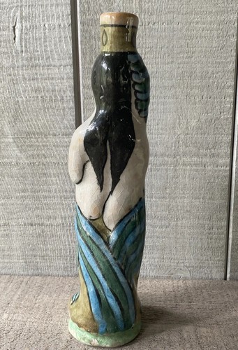 Vintage Pottery Bottle Mid Century Modern Figural Nude Female - Picture 5 of 9