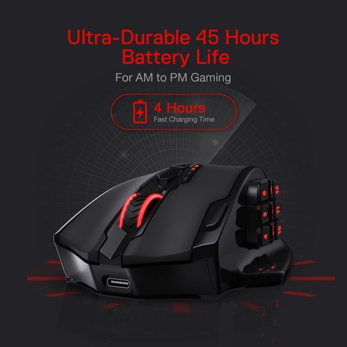 Redragon M913 Impact Elite Wireless Gaming Mouse 16000 DPI Wired/Wireless RGB... - Picture 5 of 7