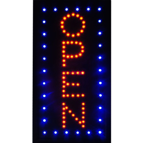 Letrero de negocios con luz LED de neón ultra brillante pantalla de movimiento animada abierta con encendido/apagado - Imagen 7 de 33