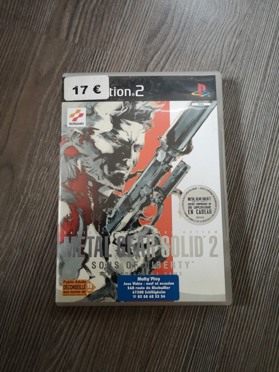 Jeu PlayStation 2 Metal Gear Solid 2: Sons Of Liberty - Coffret - Bon état