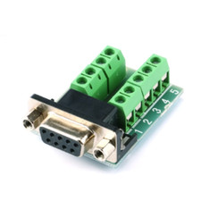 DB9 Connector , DR9 RS232 Serial To Terminal , Adapter Signals Terminal Module