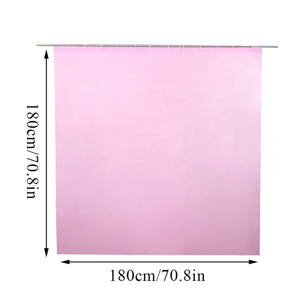Forro Cortina Ducha 180cm X 180cm Impermeable Largo Plástico Forro PEVA Baño Foto 2 de 4