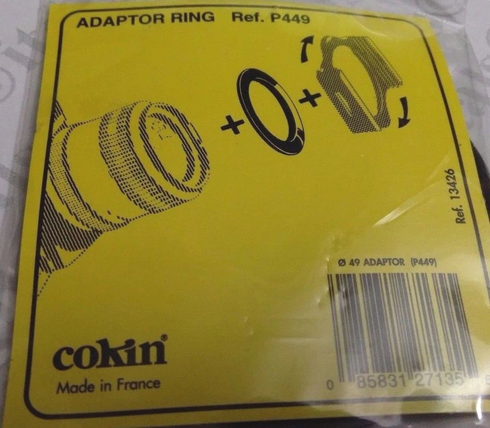 Genuine Cokin P Series 49mm Adapter Ring P449 Made in France Original 49 mm   - Image 2 of 4
