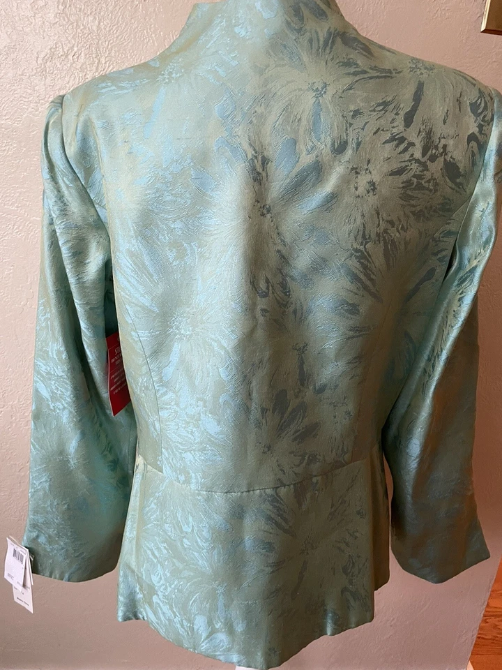 Sherrie Bloom & Peter Noviello CHETTA Conjunto Floral Talla 14 Seda Foto 4 de 4