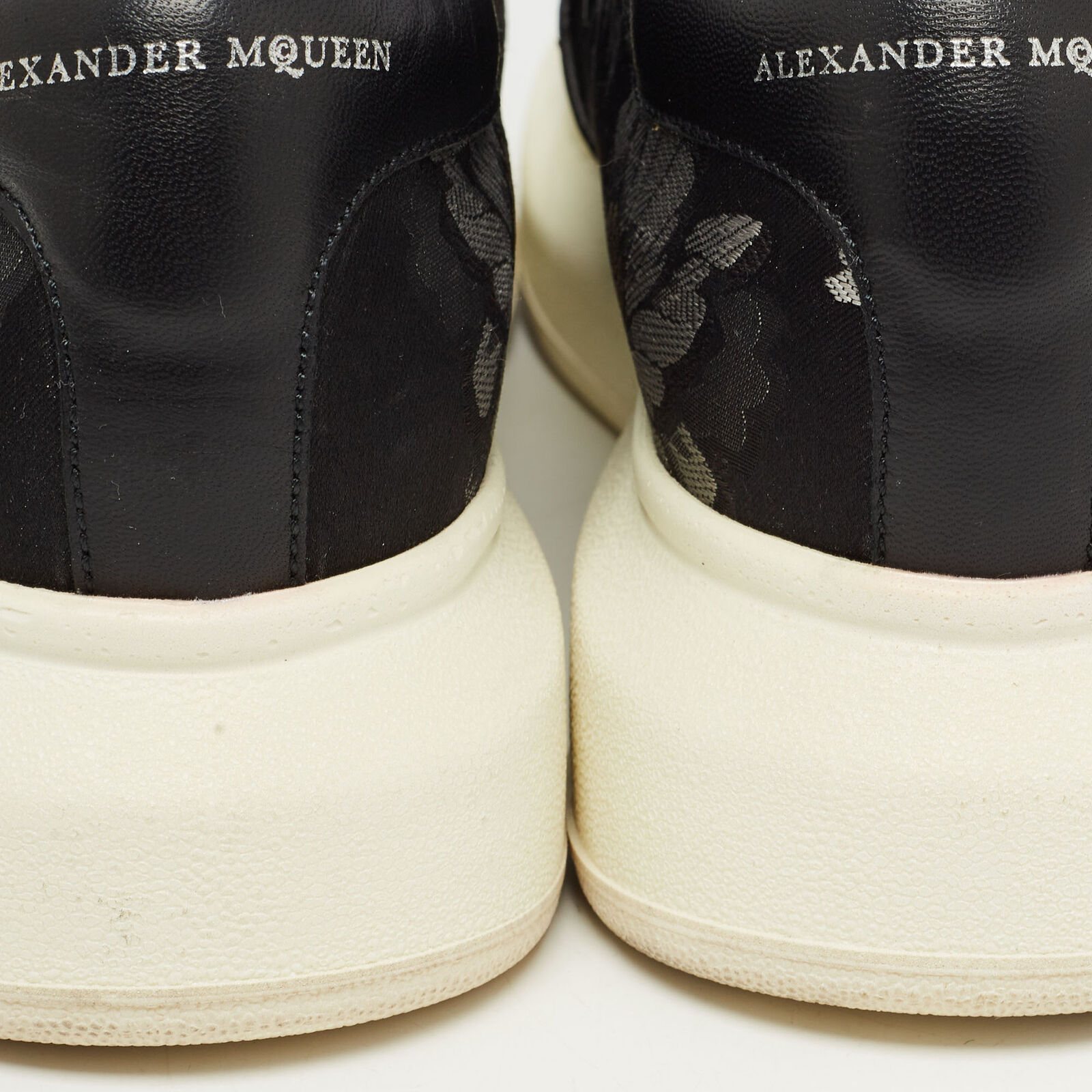 Alexander McQueen Black Floral Brocade Fabric Sli… - image 8