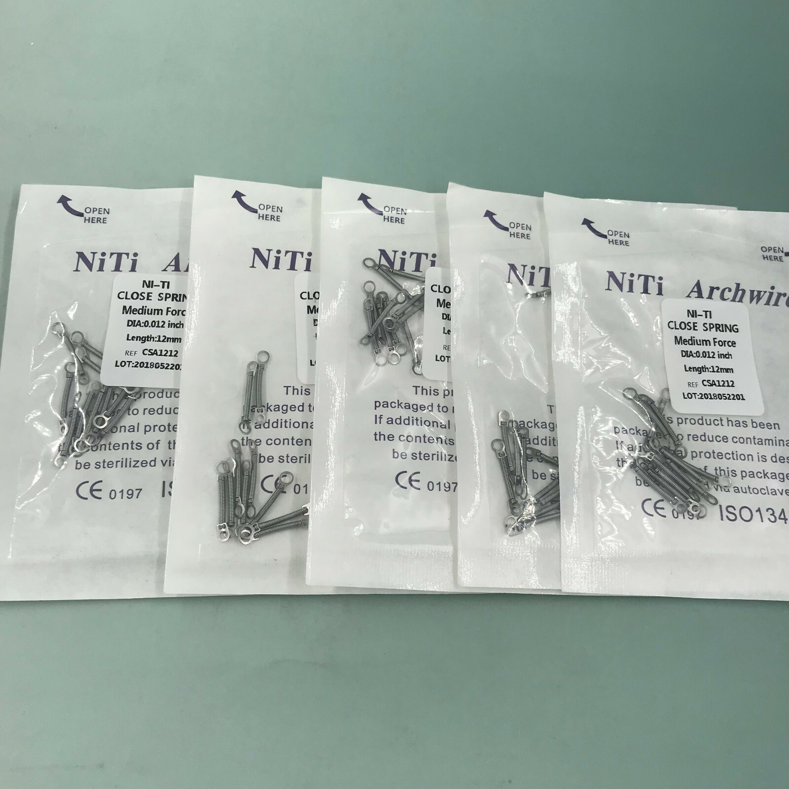 Sky Choice NiTi Closing Spring Coils – Orthodontic Niti Alloy Medium Force (10/Pk)