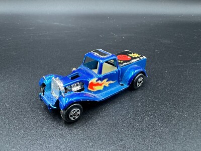 Zylmex Vintage Ford Pickup Truck Blue D18 Hong Kong Missing Exhaust Pipe Decent