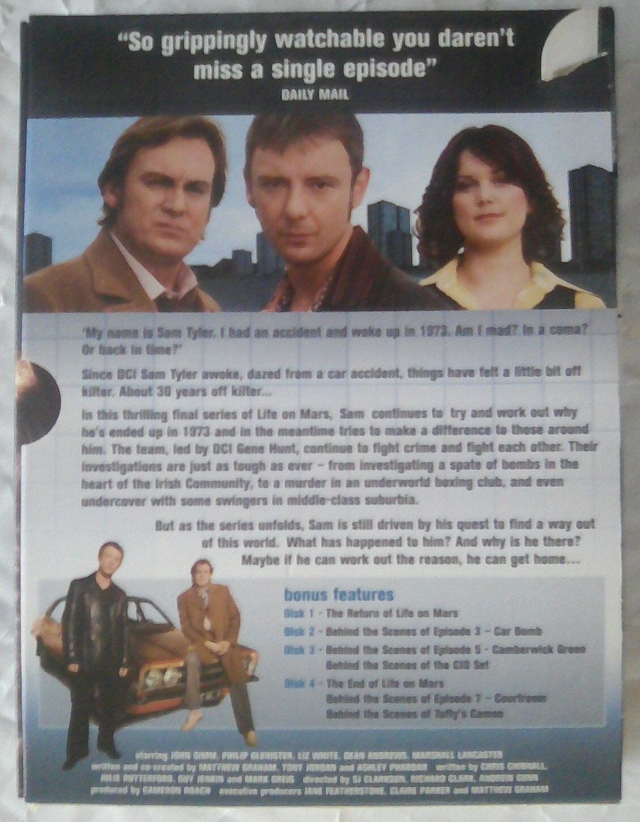 First Episode Of Cid Life On Mars: Complete Series Brand New