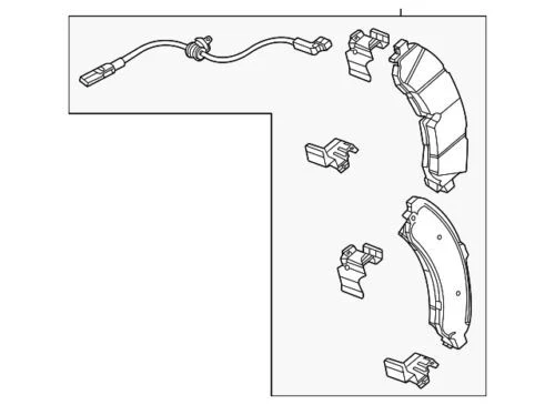Genuine GM 2000 Chevrolet Sierra Silverado 2500 3500 Brake Pads Front 85108017