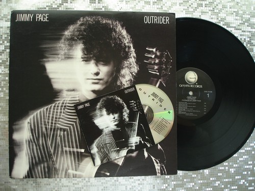 Jimmy Page ~ Outrider ~ Vintage LP w/Bonus HTF CD Geffen BMG GHS 24188