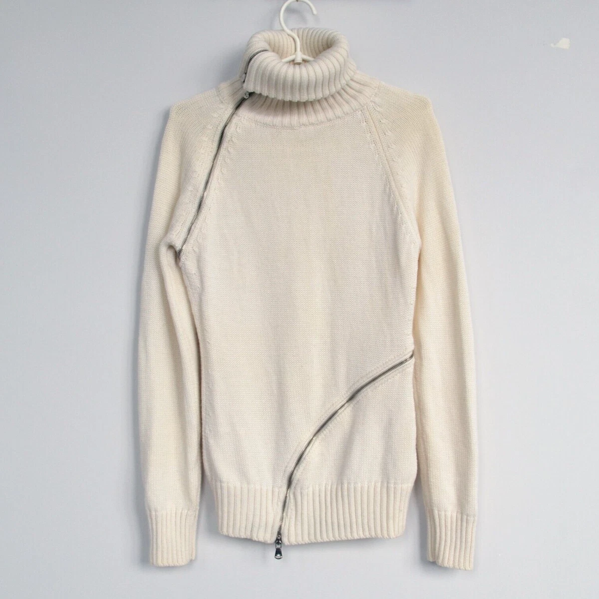 Vintage Womens DOLCE GABBANA Sweater Knitted D G Jumper Full Zip Size IT40 US4