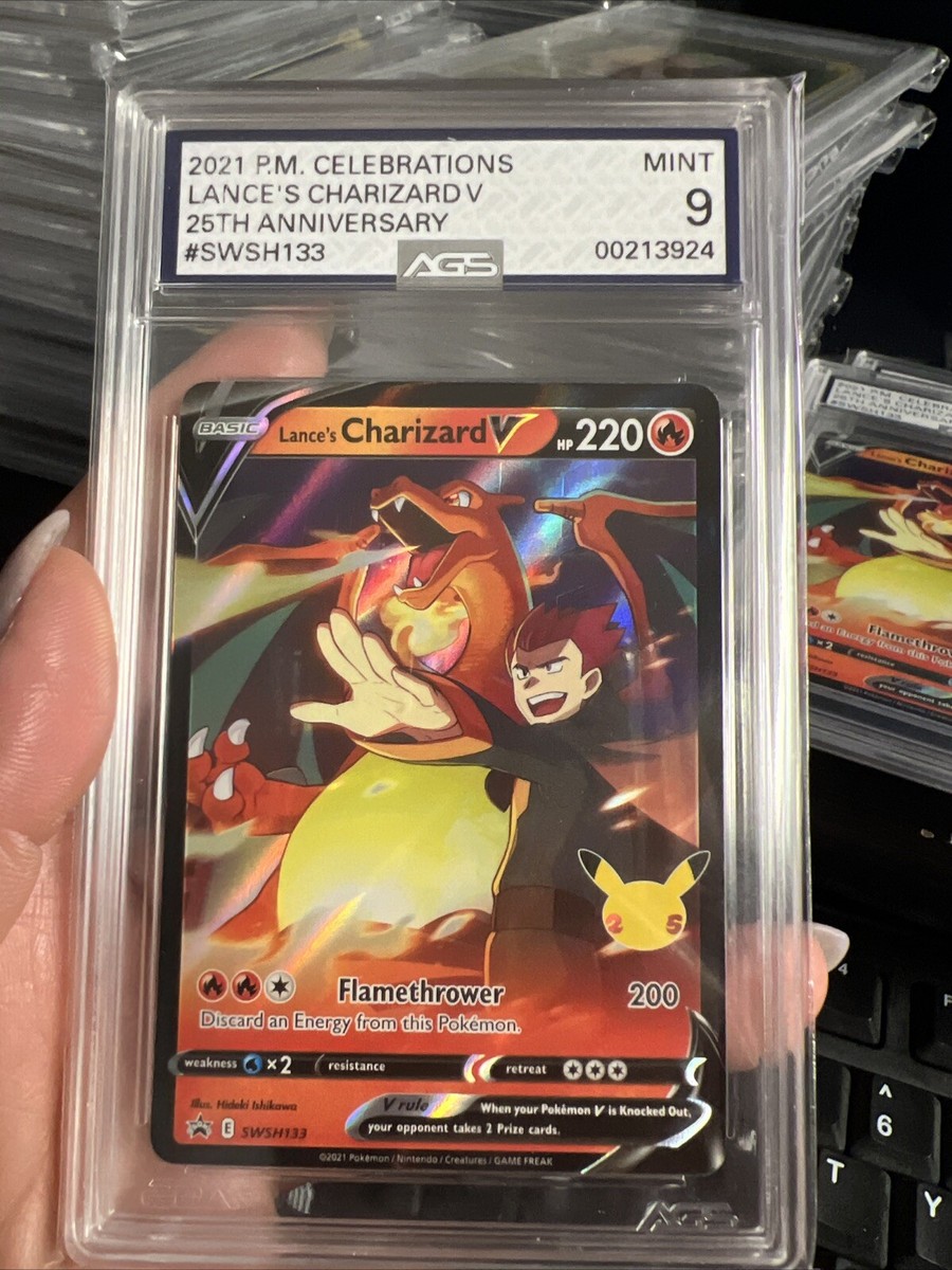 2021 POKÉMON CELEBRATIONS COLLECTION LANCE'S CHARIZARD V SWSH133