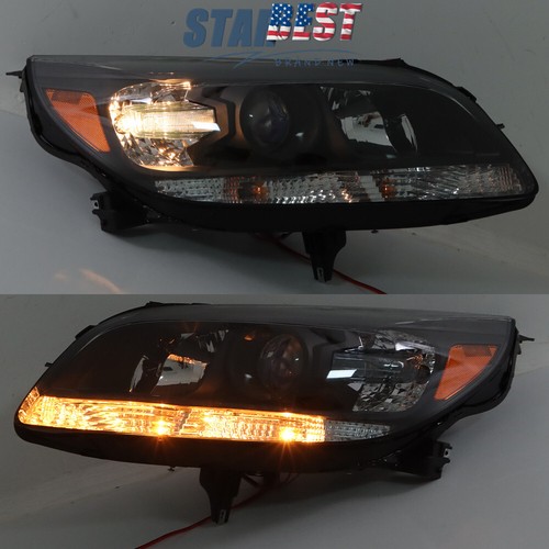 Halogen For Chevy Malibu LS LT 2013-2016 LH+RH Headlight Headlamps Clear Lens - Picture 11 of 12