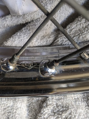 1964 HONDA SUPER HAWK 305 CB77 CB 77 FRONT WHEEL RIM - Picture 4 of 6