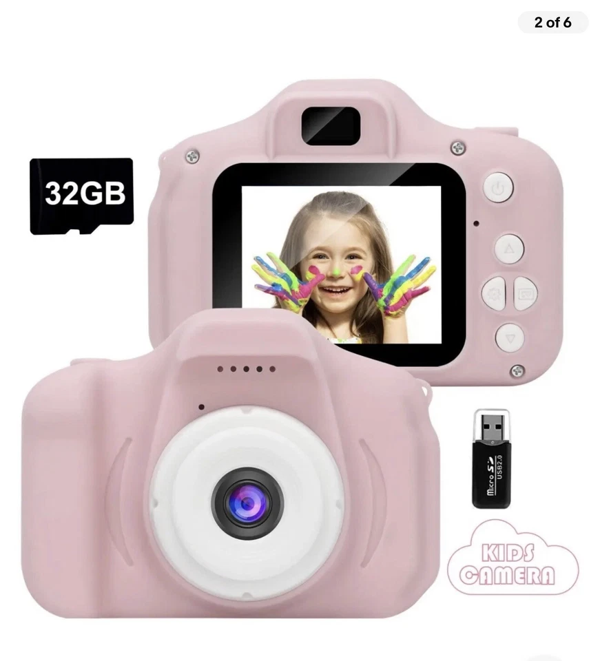 GlobalCrown Kids Camera,Mini Rechargeable Child Digital Camera Shockproof Video - Image 4 of 4