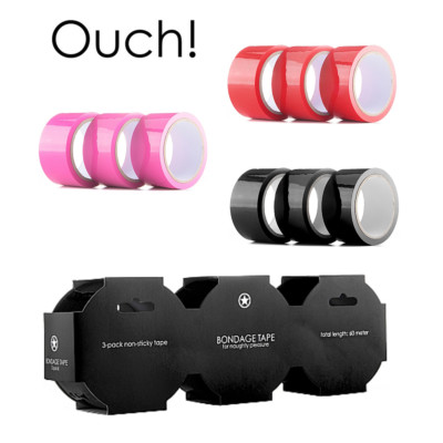 Bondage Tape 3-pack non-stick set 3 rolls non-stick bondage tape 60m