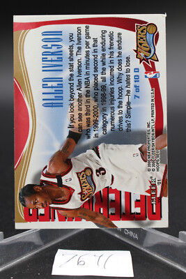 ALLEN IVERSON 2000-01 Hoops Hot Prospects Determined #7 | eBay