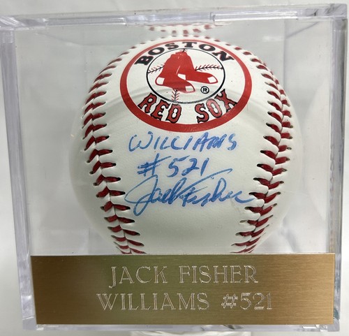 Jack Fisher Williams #521 "Fat Jack" Pitcher Boston Red Sox signierter Baseball - Bild 1 von 10