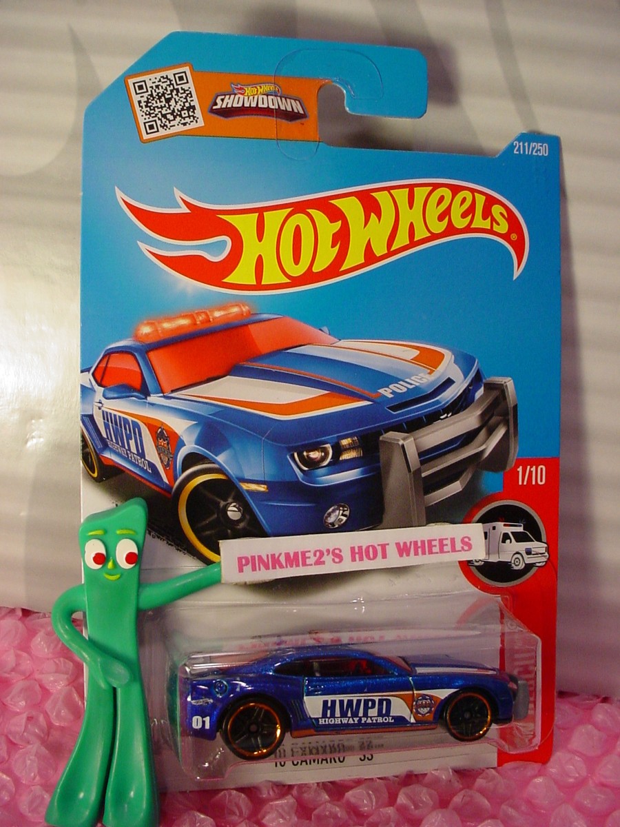 2016 i Hot Wheels '10 CAMARO SS #211✰New Blue;Red;HIGHWAY PATROL