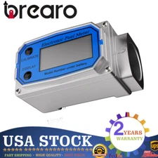 1" Digital Turbine Flow Meter Gas Oil Fuel Pump Flowmeter For Diesel Kerosene