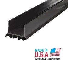 BROWN Under Door Seal 1-3/4" x 36" Cinch Easy Slide-On Heavy Duty U-Shape Vinyl