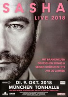 Sasha - Live !, MüNchen 2018 | Konzertplakat | Poster