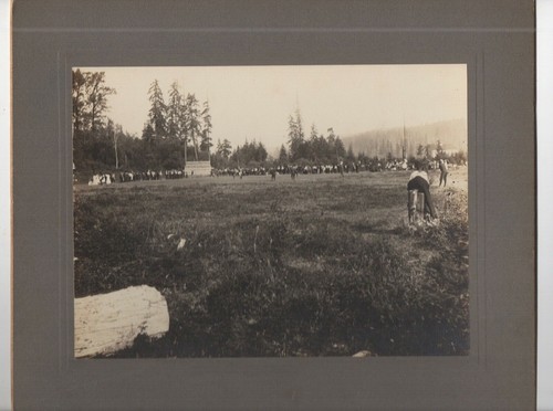 Large 1905 Card Mounted Photo of Seattle WA Baseball Game in Progress - 第 1/1 張圖片