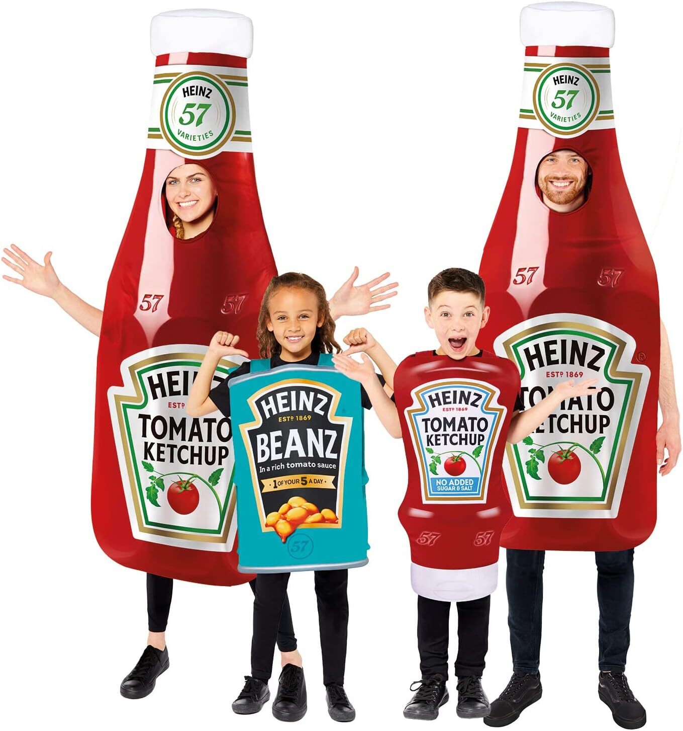 (PKT) (9913345) Adult Heinz Ketchup Bottle Costume Tabard (Standard