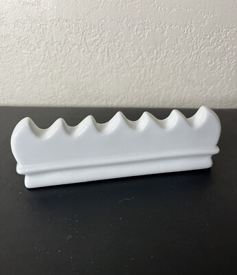 Jack Richeson Paint Brush Holder 6 Scoops for Brushes White Porcelain