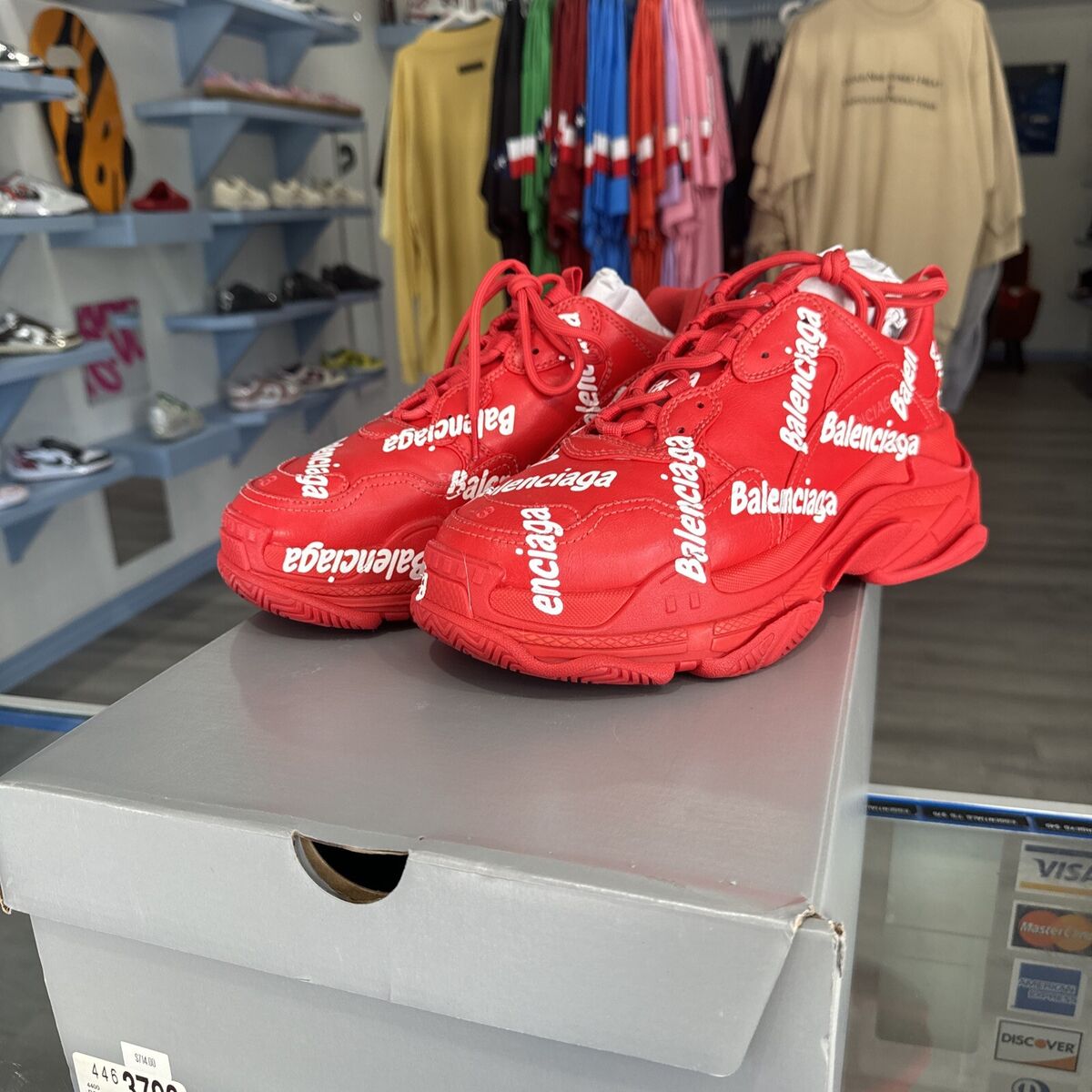 Balenciaga Shoe Triple S All Over Red | eBay Balenciaga Shoe Triple S All Over Red | eBay