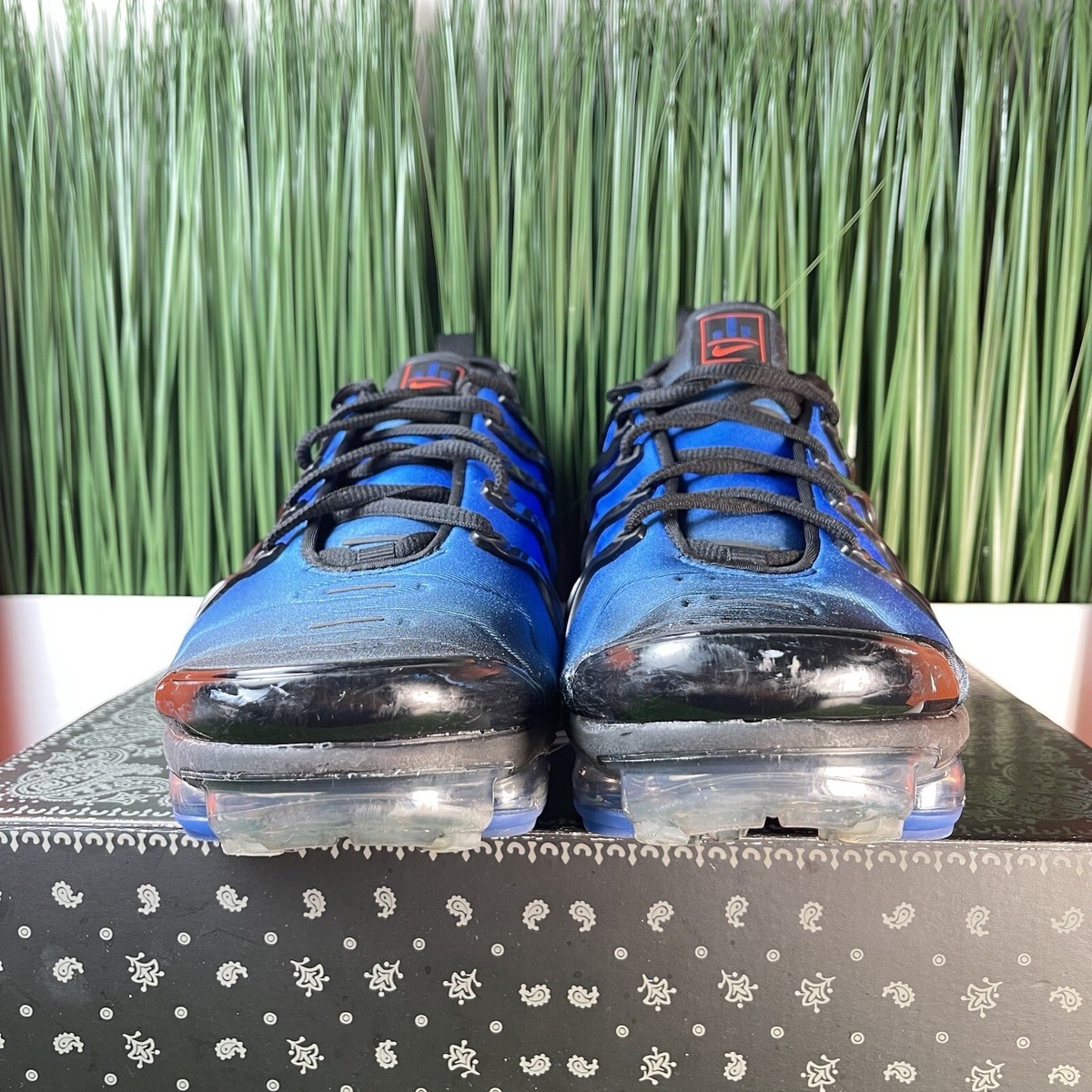 Nike Air VaporMax Plus Knicks Men’s NEW DO6679-001Size 12 Nike Air Vapormax Plus Knicks Crimson Blue Mens Shoes DO6679  main image 4