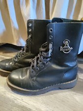 💥Dr. Martens Tredair 90's Vintage Black Leather Boots W Sz 6 Orig. tassel   💥
