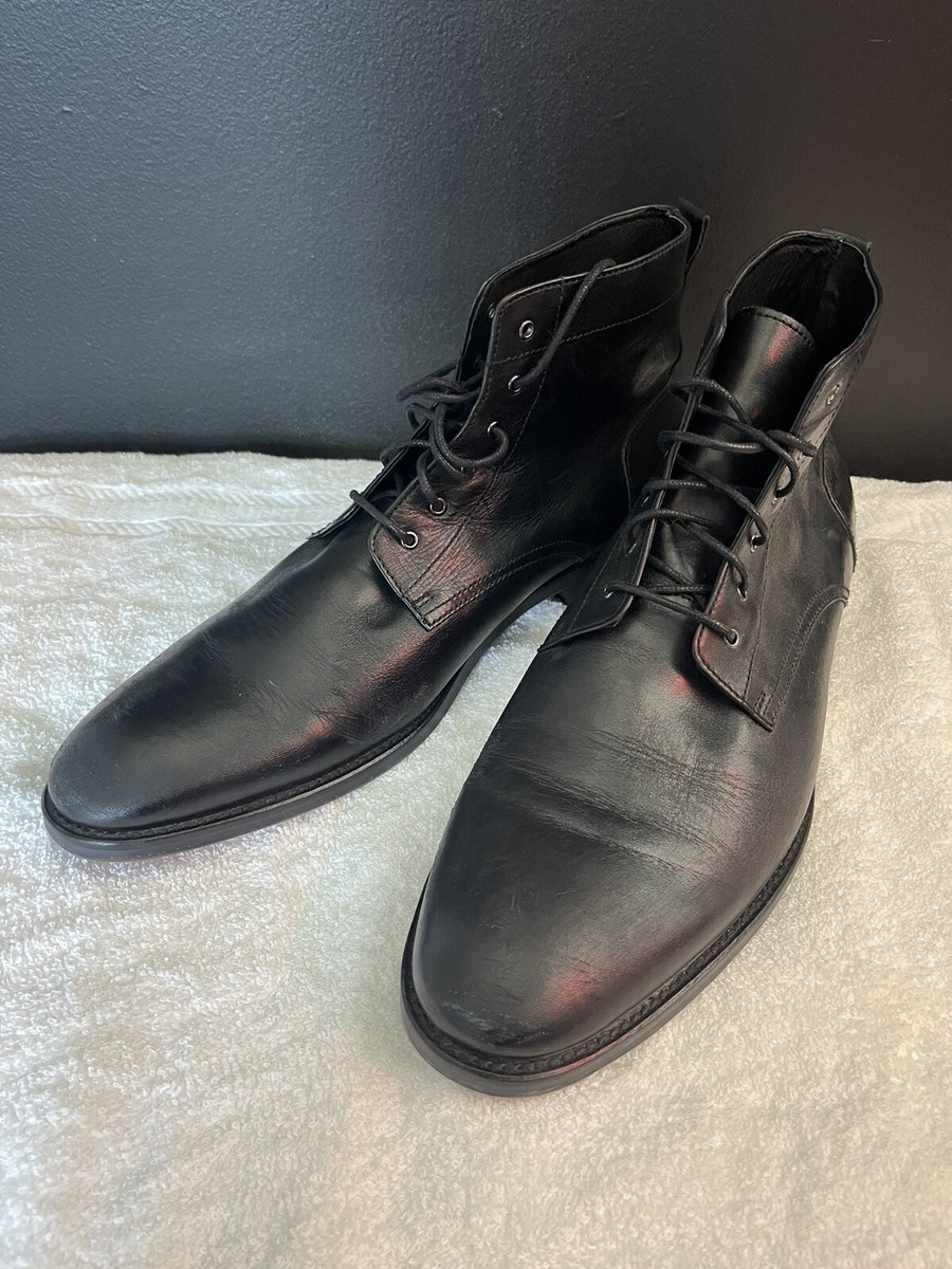 the mens store bloomingdales plain toe lace up boot size 11  display picture 1